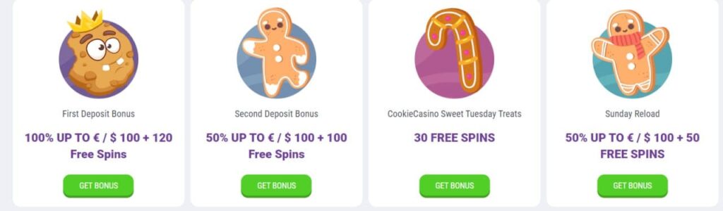 Bonusprogram og Kampagnetilbud hos Cookie Casino