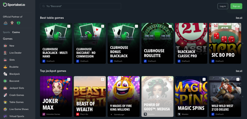 Sportsbet.io Casino Bonus