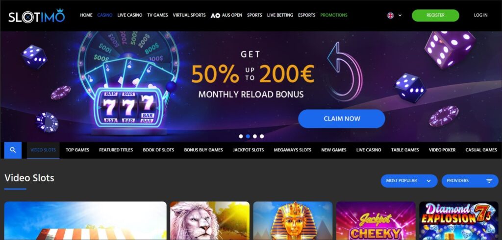 Slotimo Online Casino Spillemaskiner