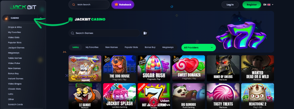 Jackbit casino slot