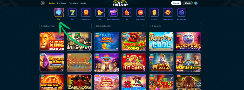 Rollino Casino slot