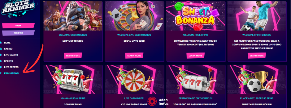 Slotshammer casino bonus